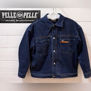 PELLE PELLE MARC BUCHANAN Dark Blue Denim Jacket L